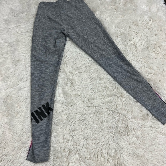Victorias Secret PINK Ultimate High Waist Grey Mesh Floral Leggings Small - Picture 7 of 10